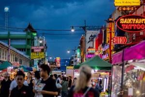 Nachtmarkt in Bangkok
