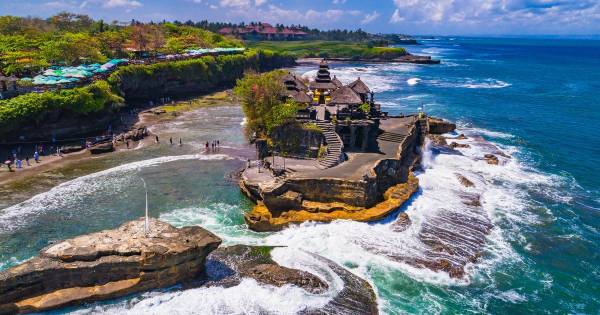 Bali: Tanah Lot bij zonsondergang, halve dag