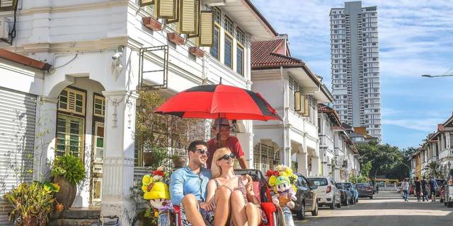 Penang: Penang Hill, Kek Lok Si en asam laksa proeven