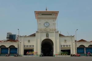 De klokkentoren van Ben Thanh Market