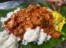 Banana leaf rice