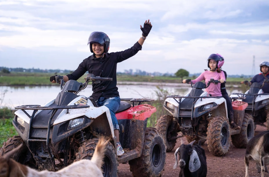 Siem Reap: Khmer dorp en viskwekerij ATV tour