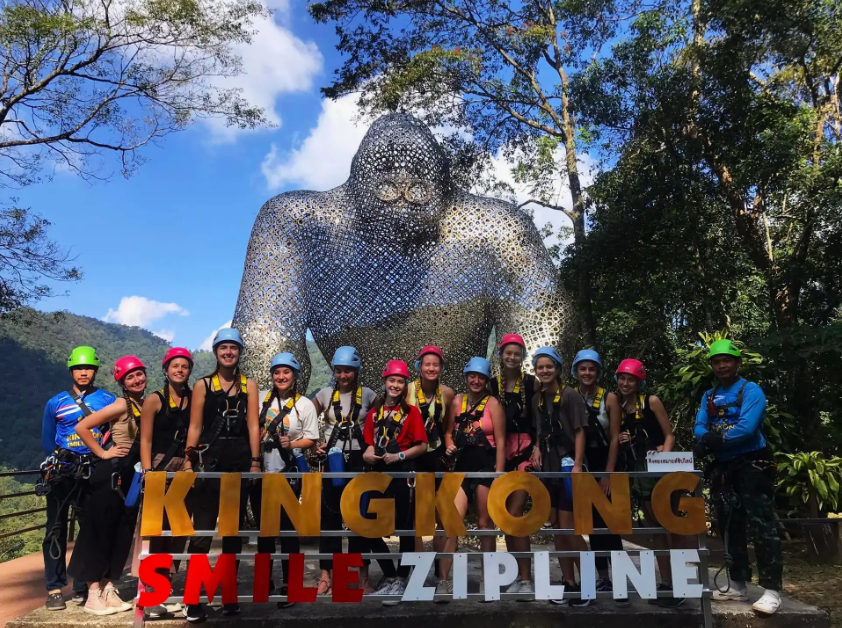 Chiang Mai: Kingkong Smile Zipline met lunch en transfers