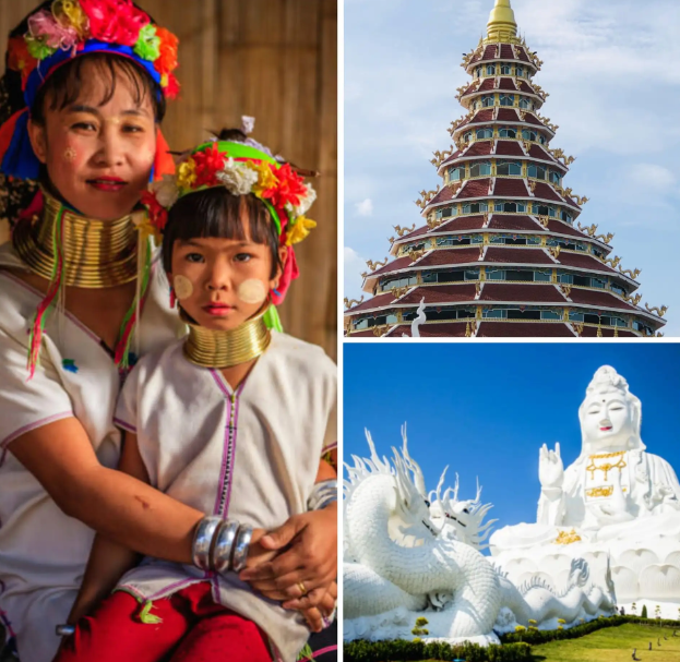 Vanuit Chiang Mai: tempels van Chiang Rai en Long Neck Village Tour