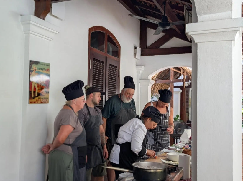 Luang Prabang: Kookles in het voormalig koninklijk paleis