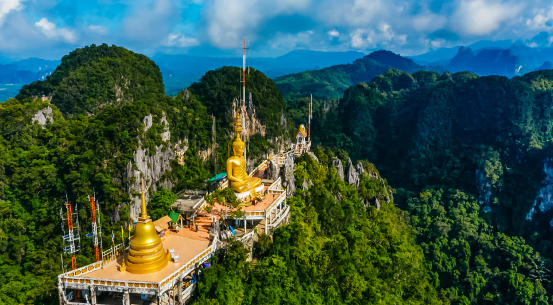 Krabi: Tijgergrot Tempel, Emerald Pool en Hot Springs Tour