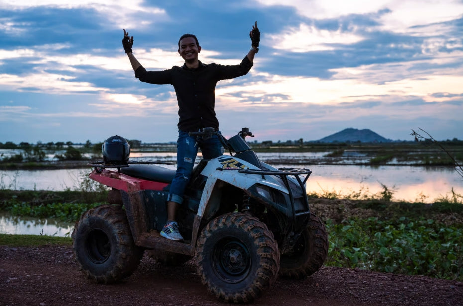 Siem Reap: Khmer dorp en viskwekerij ATV tour