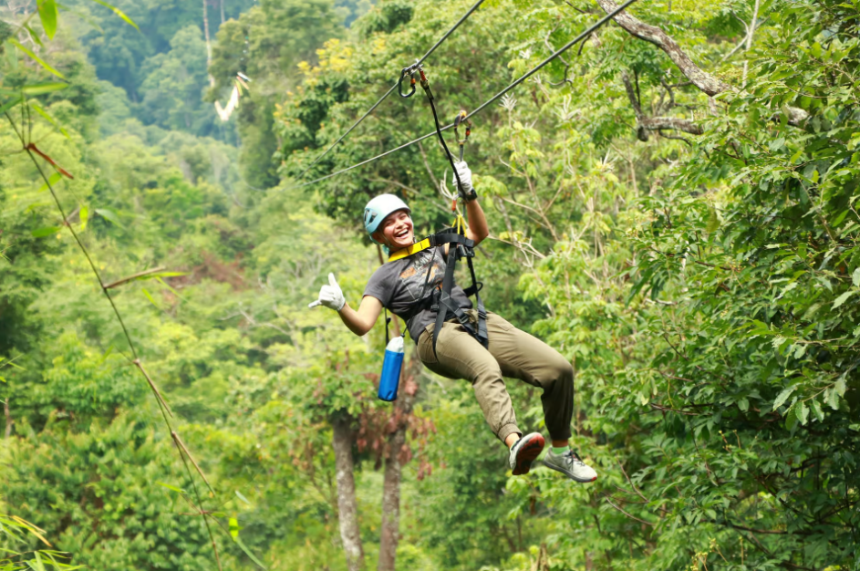 Chiang Mai: Kingkong Smile Zipline met lunch en transfers
