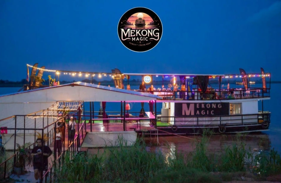 Phnom Penh: cruise bij zonsondergang met onbeperkt bier, frisdrank en barbecuebuffet